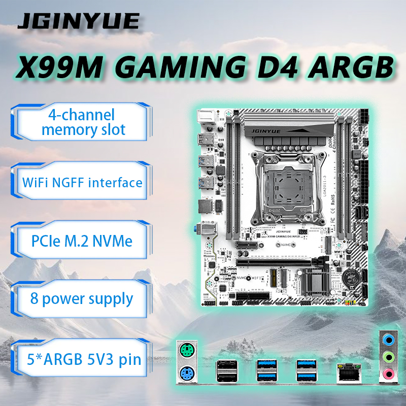 Server Memory Ddr4 - JGINYUE X99 Moederbord LGA2011-3 M-ATX Voor