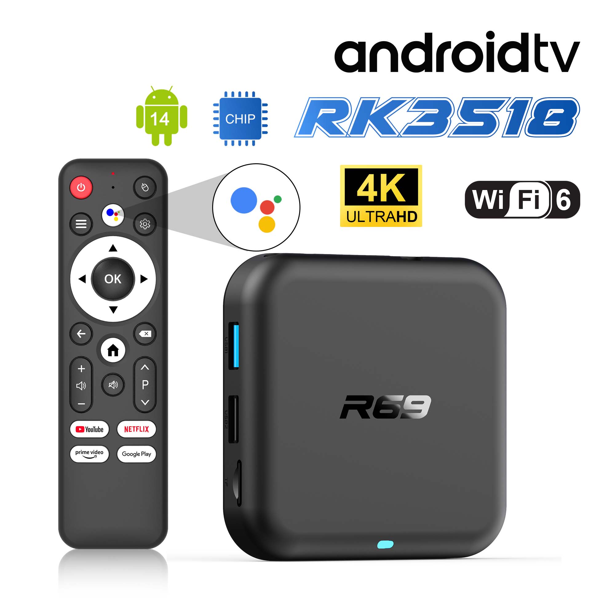 Ddr3 8Gb - 2025 Smart TV Box R69-1 Rockchip
