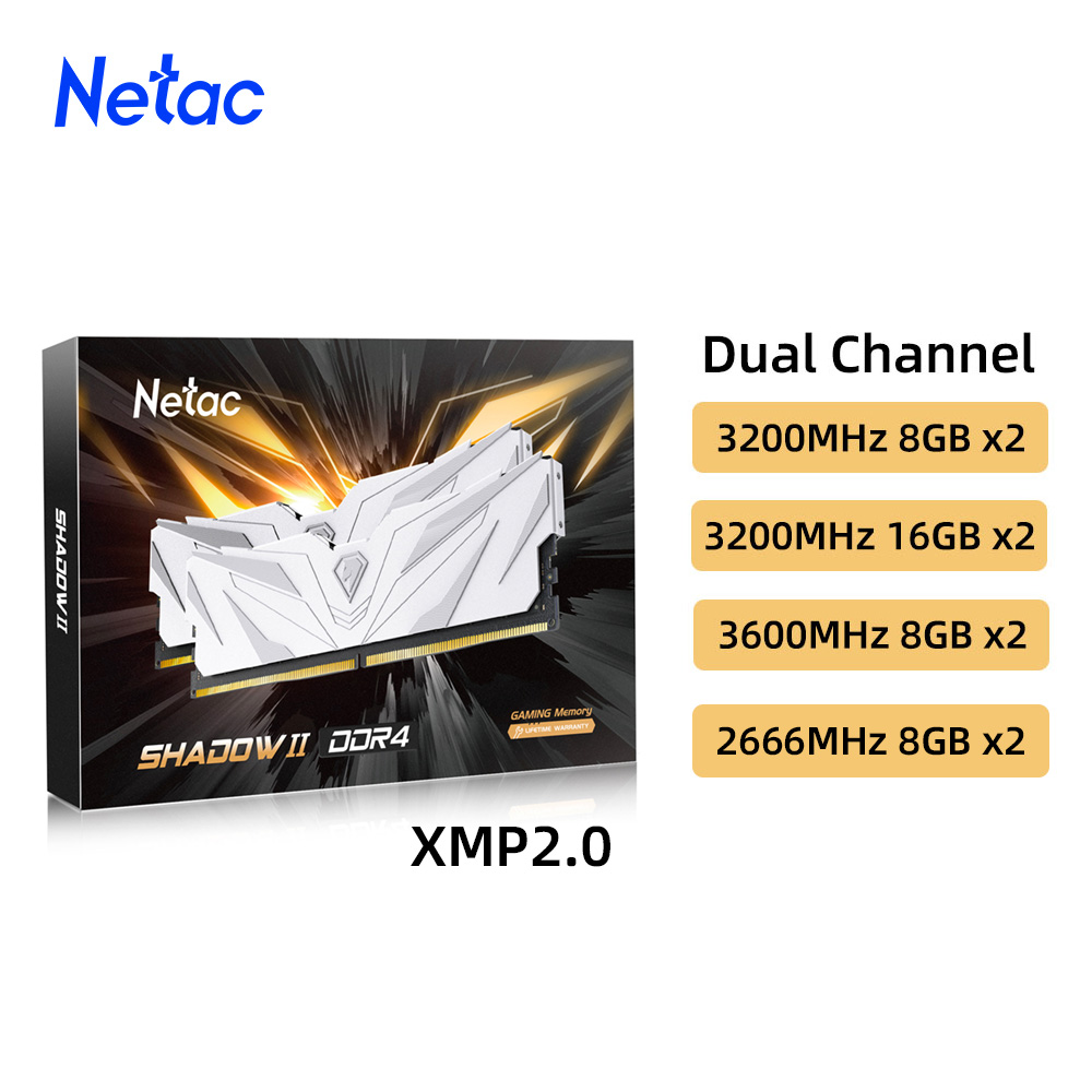 Ddr4 3200 16Gb - Netac Ram Geheugen Ddr4 8gbx2 16gbx2