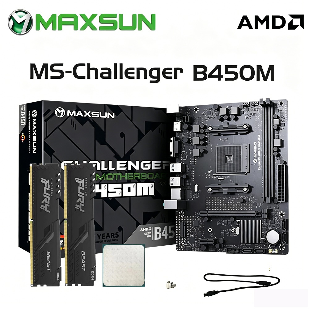 Ddr4 3200Mhz - Maxsun B450 moederbord + AMD R5