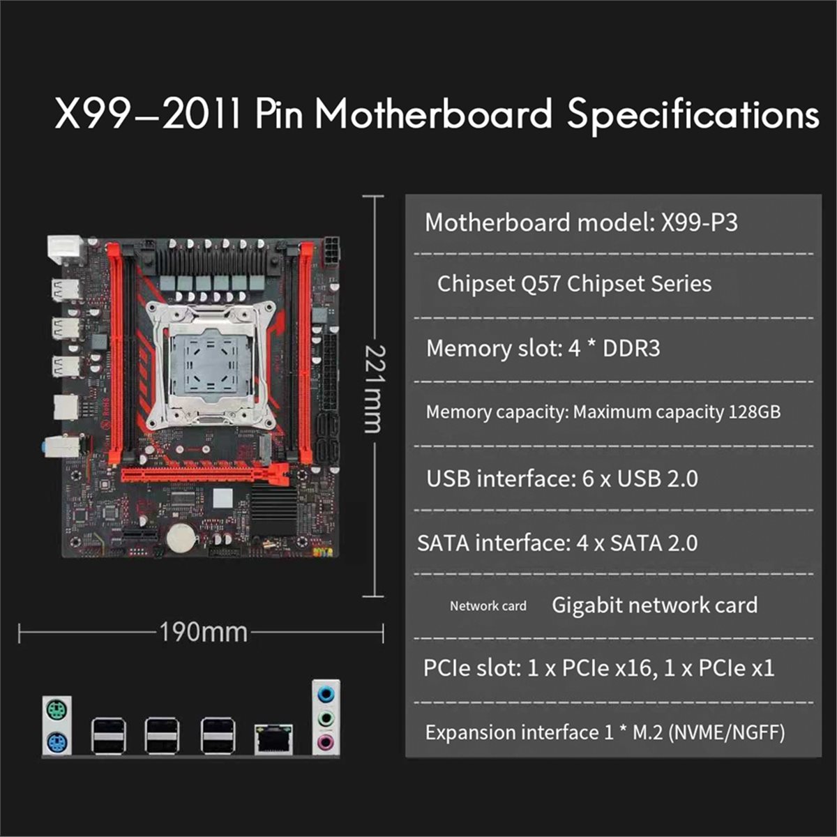 (A01R) X99 Moederbord X99 P3 L - Ddr3 Ram recensie en prijs