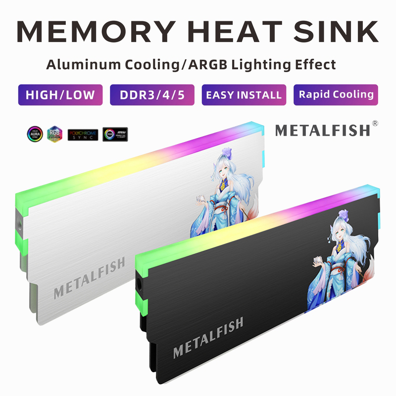 METALFISH DRAM Heatsink 5V-3PI - Ddr4 8Gb recensie en prijs
