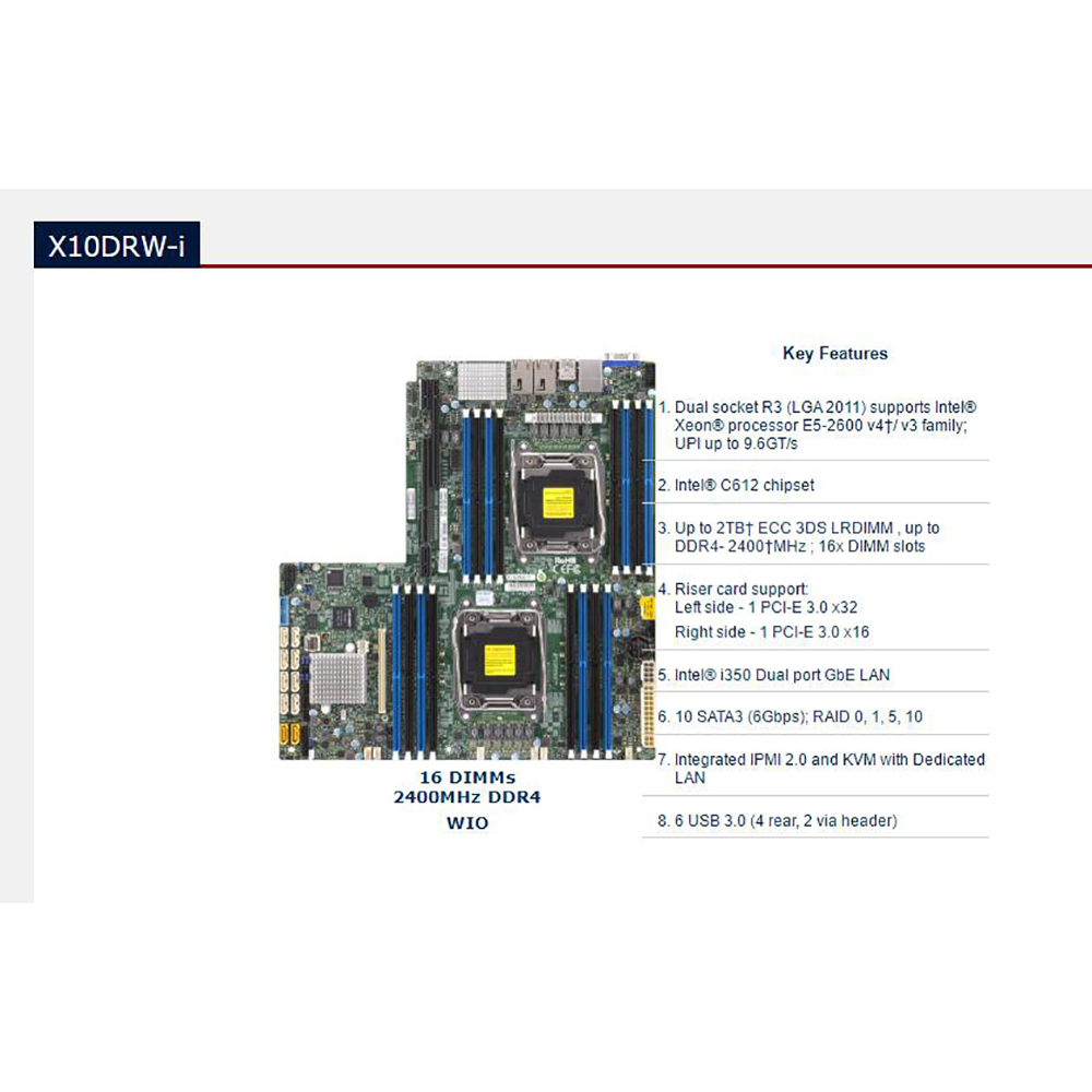Printplaat C612 2011 E5-2600 1 - Ddr4 2400Mhz recensie en prijs
