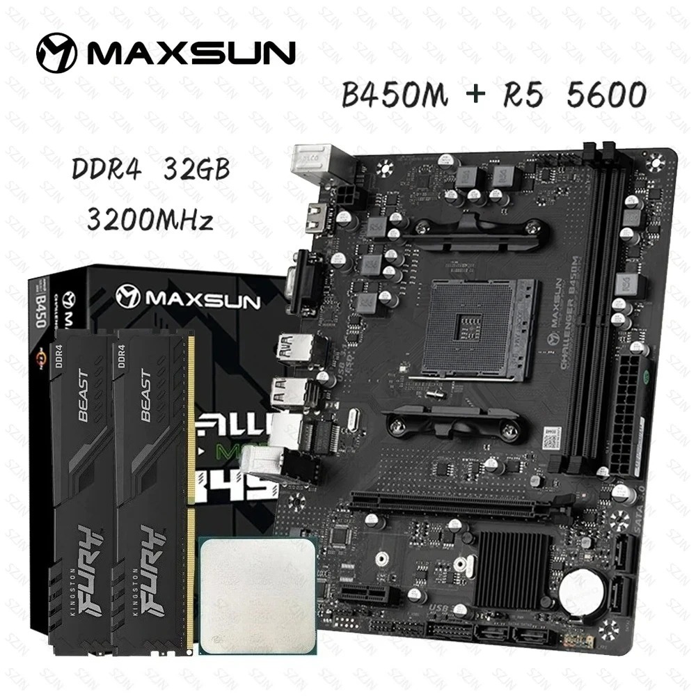Maxsun B450 moederbord + AMD R - Ddr4 3200Mhz recensie en prijs